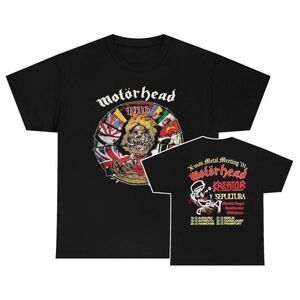 Motorhead Kreator Sepultura 1991 Metal Meeting 2 Sided Fan T-Shirt